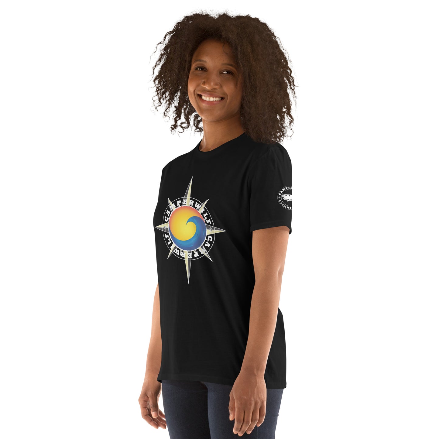 Camiseta Negra unisex Sol y Mar