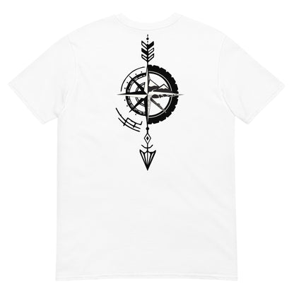 Camiseta Blanca hombre 100% algodón Flecha negra