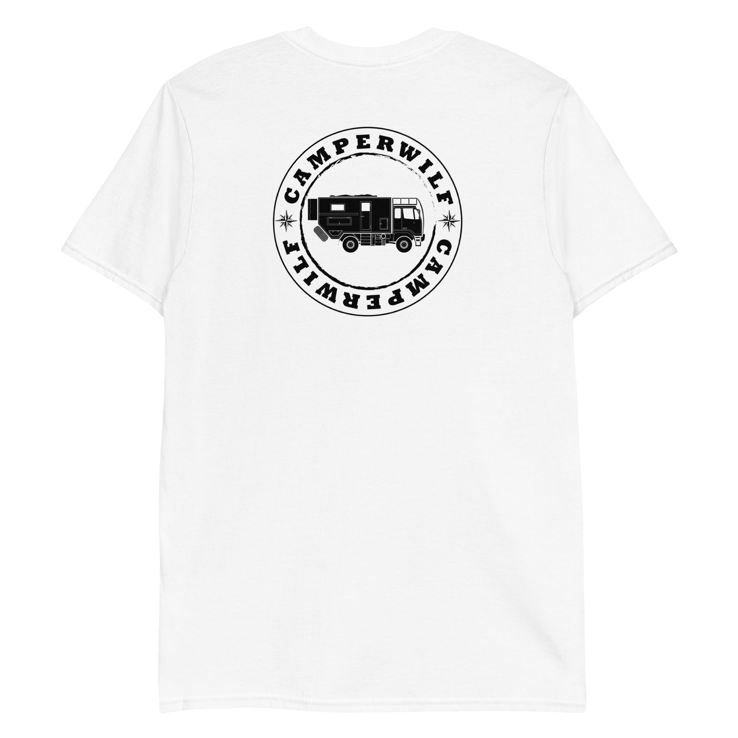 Camiseta Blanca para hombre 100% algodón Logo negro