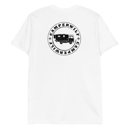 Camiseta Blanca para hombre 100% algodón Logo negro