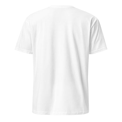 Camiseta Blanca hombre 100% algodón Logo Camperwilf negro