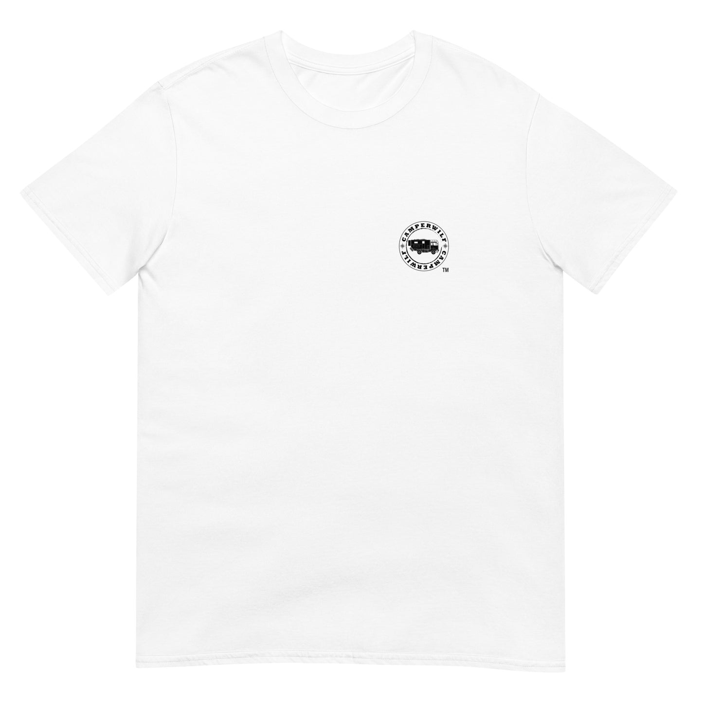 Camiseta Blanca para hombre 100% algodón Logo negro