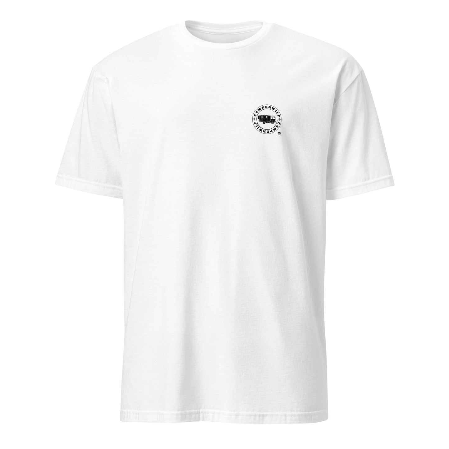 Camiseta Blanca mujer 100% algodón Logo negro