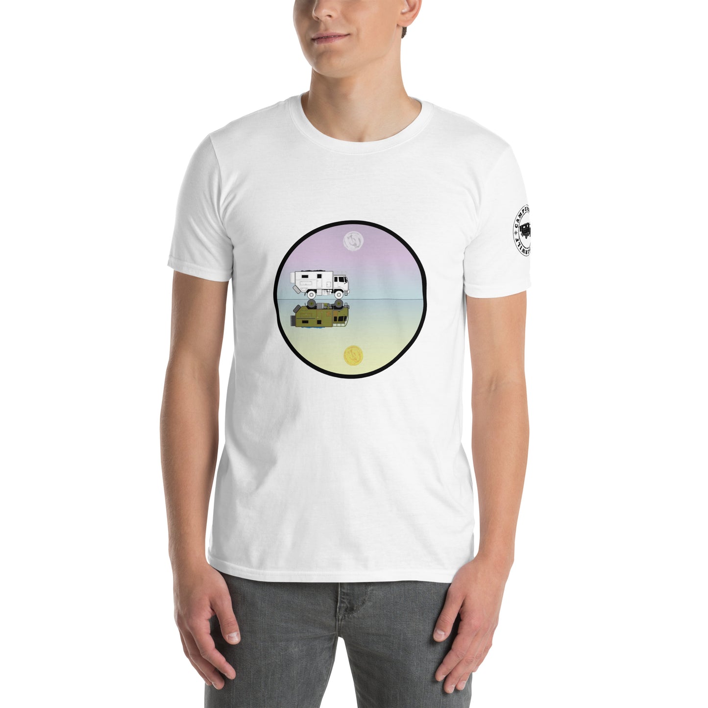 Camiseta Blanca unisex Espejo