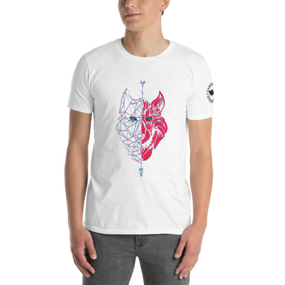 Camiseta Blanca unisex Lobo 3D