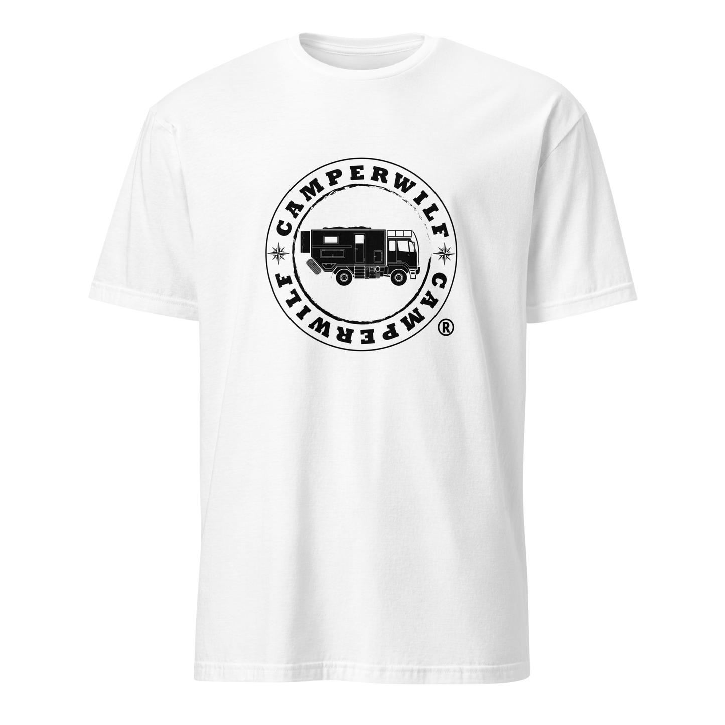 Camiseta Camperwilf® 100% algodón- Blanco, Logo