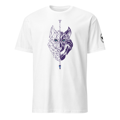 Camiseta Camperwilf® 100% algodón- Blanco, Lobo lila