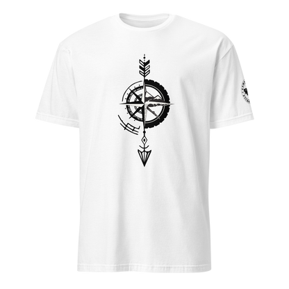 Camiseta Camperwilf® 100% algodón- Blanco, Flecha Negra