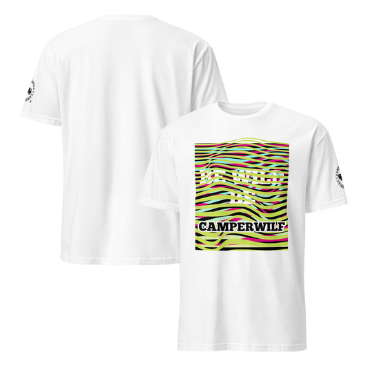 Camiseta Camperwilf® 100% algodón- Blanco, BE WILD