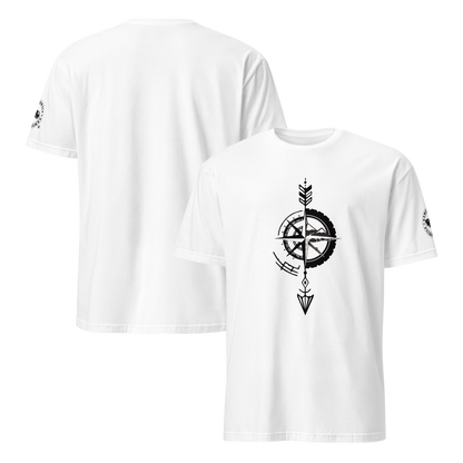 Camiseta Camperwilf® 100% algodón- Blanco, Flecha Negra