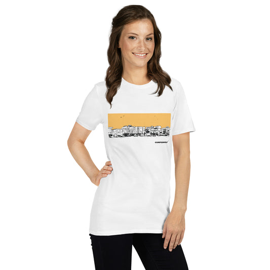 Camiseta Blanca unisex Caravana sin color