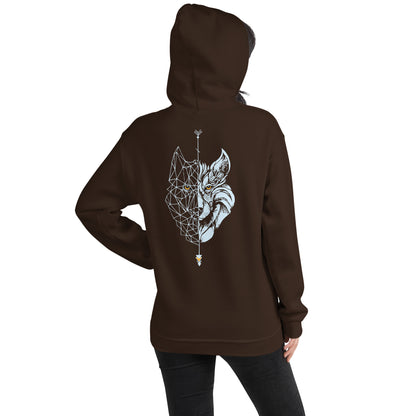 Sudadera con capucha para mujer Lobo, Chocolate