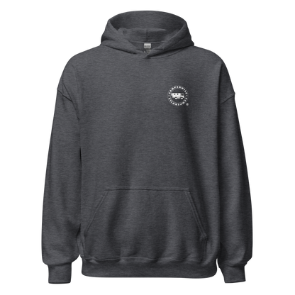 Sudadera Camperwilf® – Lobo Azul/Naranja (Color Gris Oscuro)