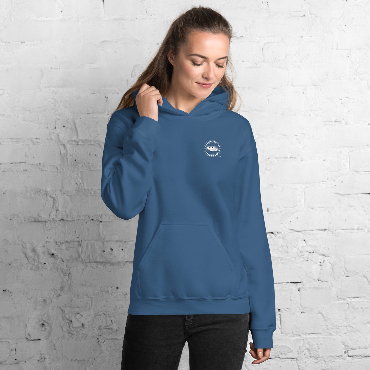 Sudadera con capucha para mujer Flecha , Color Azul