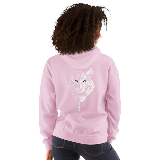 Sudadera con capucha para mujer Lobo Blanco