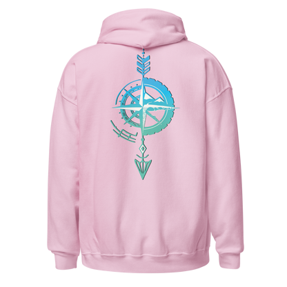 Sudadera Camperwilf® – Flecha Azul (Color Rosa)