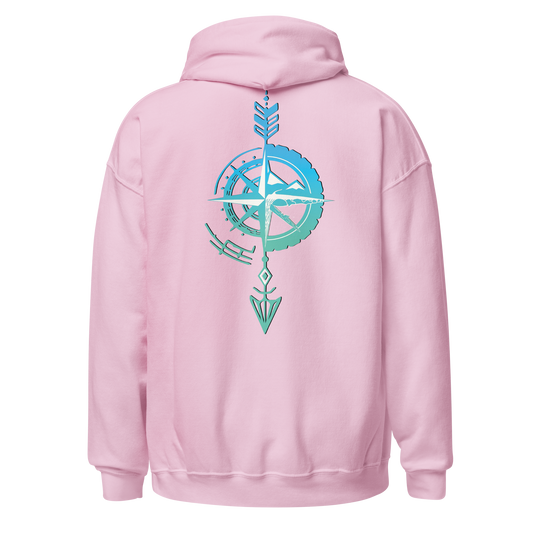 Sudadera Camperwilf® – Flecha Azul (Color Rosa)