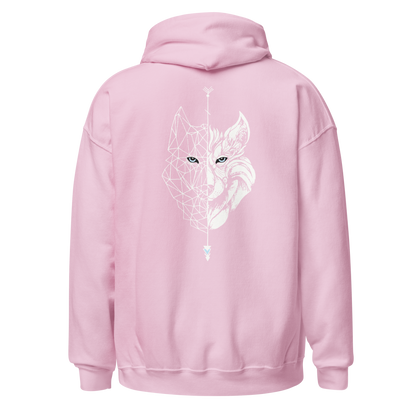 Sudadera Camperwilf® – Lobo Blanco (Color Rosa)