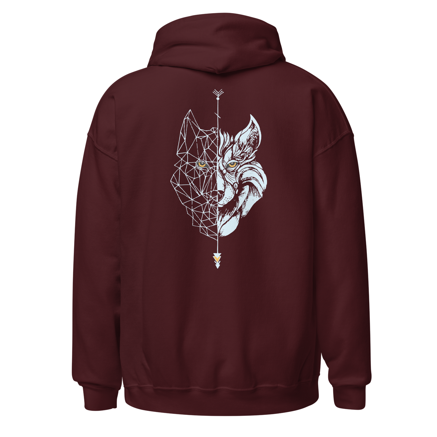 Sudadera con capucha para mujer Lobo Celeste