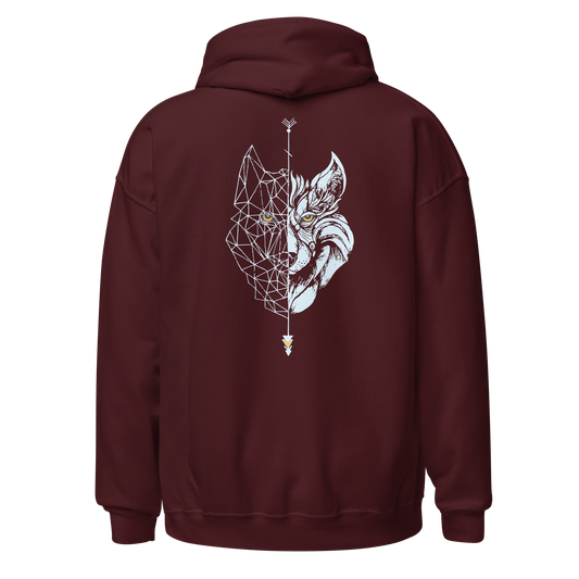 Sudadera con capucha para mujer Lobo Celeste