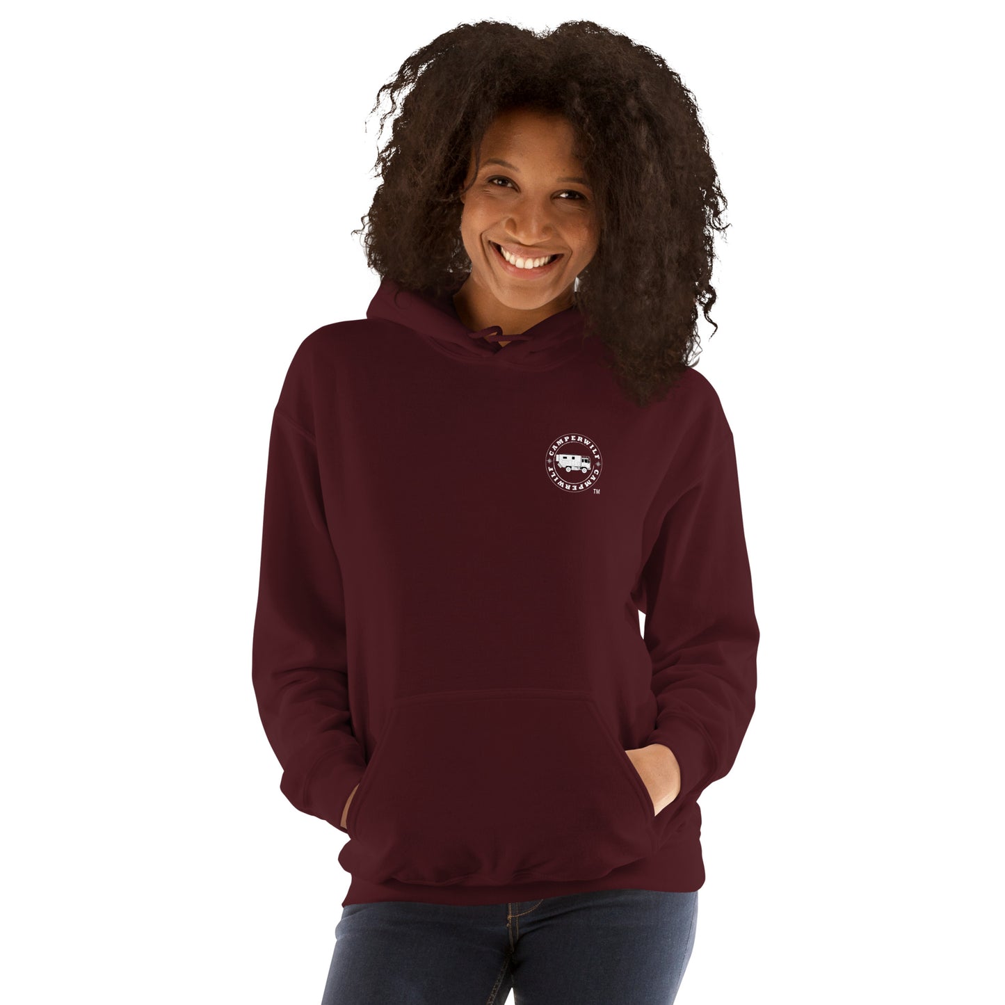 Sudadera con capucha para mujer Lobo Celeste