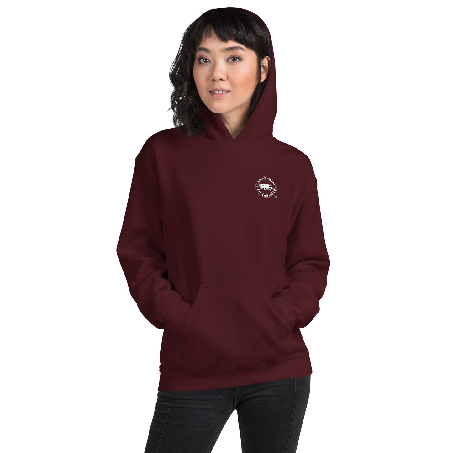 Sudadera con capucha para mujer Lobo Celeste