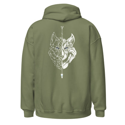 Sudadera con capucha para mujer Lobo Blanco