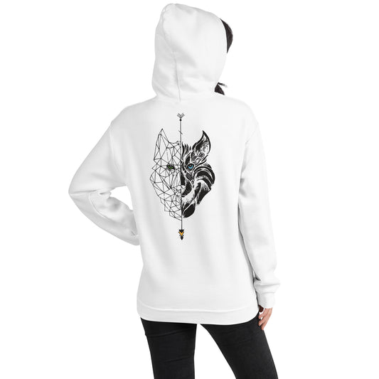 Sudadera con capucha para mujer Lobo negro