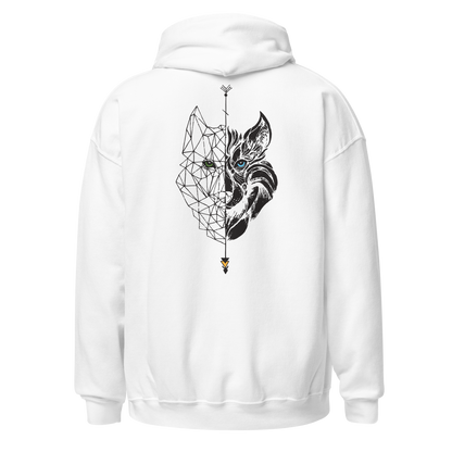 Sudadera Camperwilf® – Lobo Negro (Color Blanco)