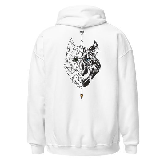 Sudadera Camperwilf® – Lobo Negro (Color Blanco)