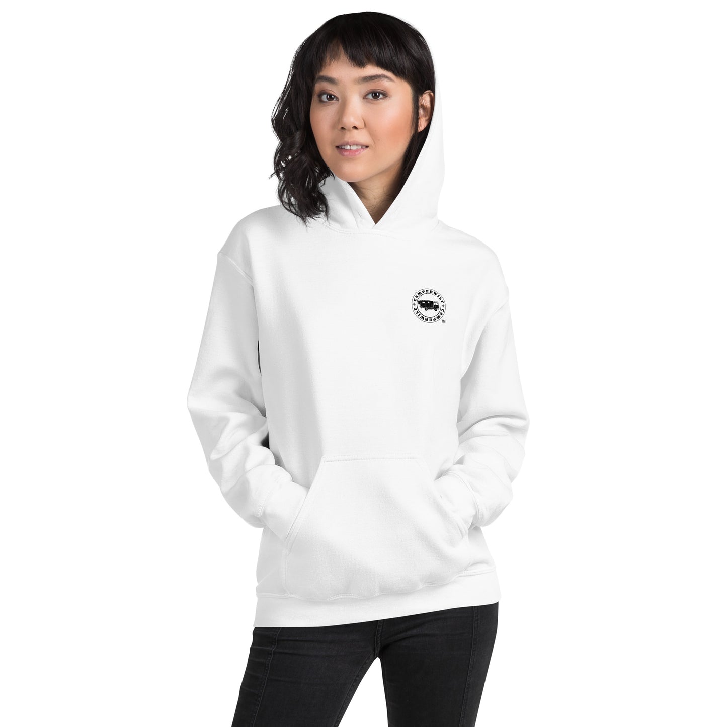 Sudadera con capucha para mujer flecha, Color Blanco