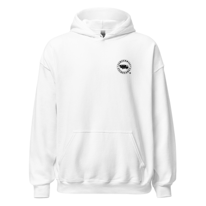 Sudadera Camperwilf® – Lobo Negro (Color Blanco)