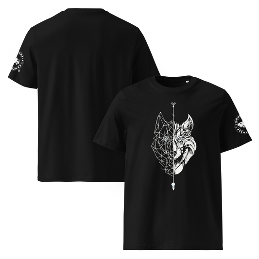 Camiseta Camperwilf® – Lobo Blanco (Color Negro)