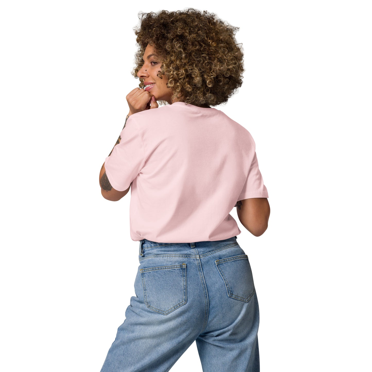 Camiseta Rosa mujer algodón orgánico Setita Turquesa