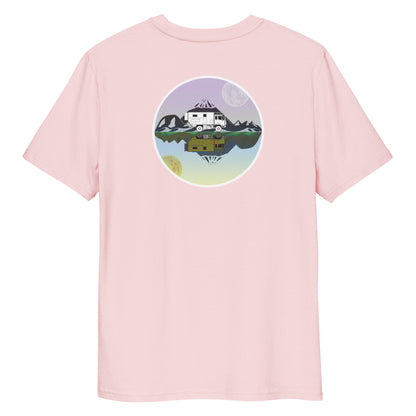 Camiseta Rosa hombre algodón orgánico Espejo