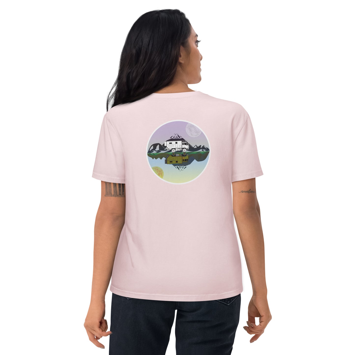 Camiseta Rosa mujer algodón orgánico Espejo