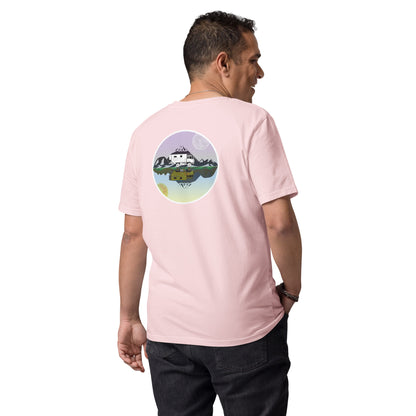 Camiseta Rosa hombre algodón orgánico Espejo