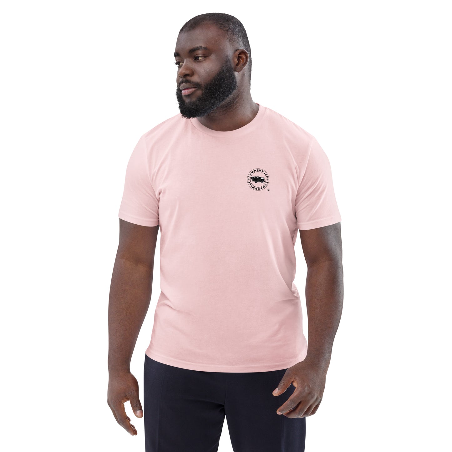 Camiseta Rosa hombre algodón orgánico Espejo