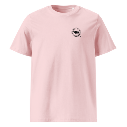 Camiseta Camperwilf® – Lobo Negro/Celeste (Color Rosa)