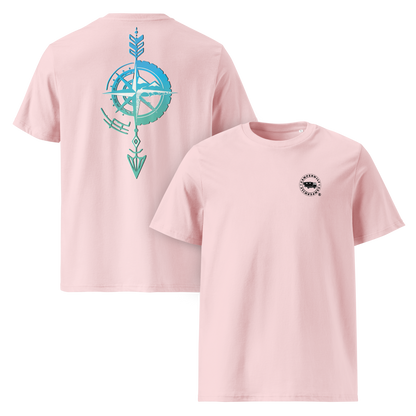 Camiseta Camperwilf® – Flecha Azul (Color Rosa)