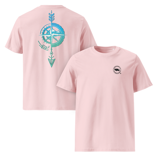 Camiseta Camperwilf® – Flecha Azul (Color Rosa)