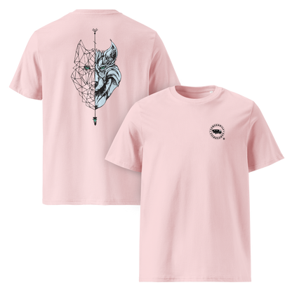 Camiseta Camperwilf® – Lobo Negro/Celeste (Color Rosa)
