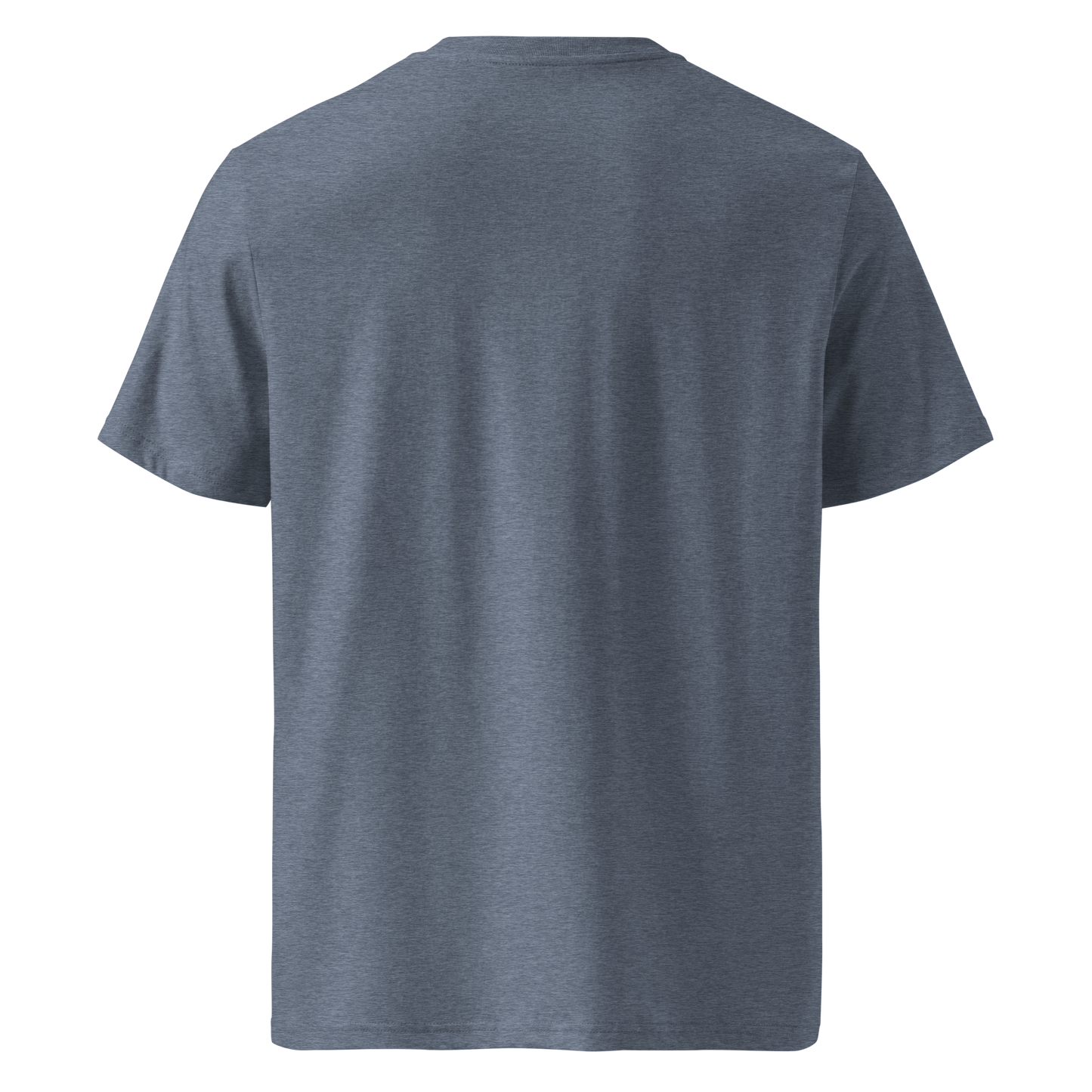 Camiseta Orgánica Camperwilf® – Logo Blanco (Azul Rasgado)