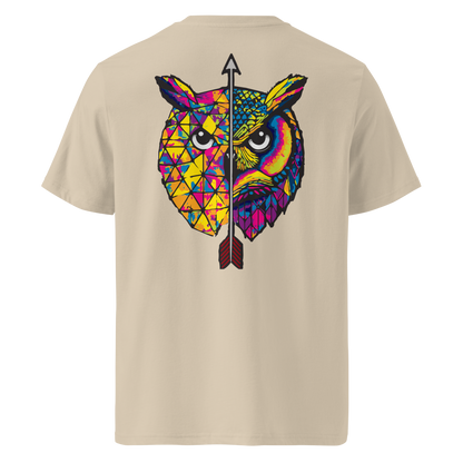 Camiseta Búho Camperwilf® – Mujer, Arena