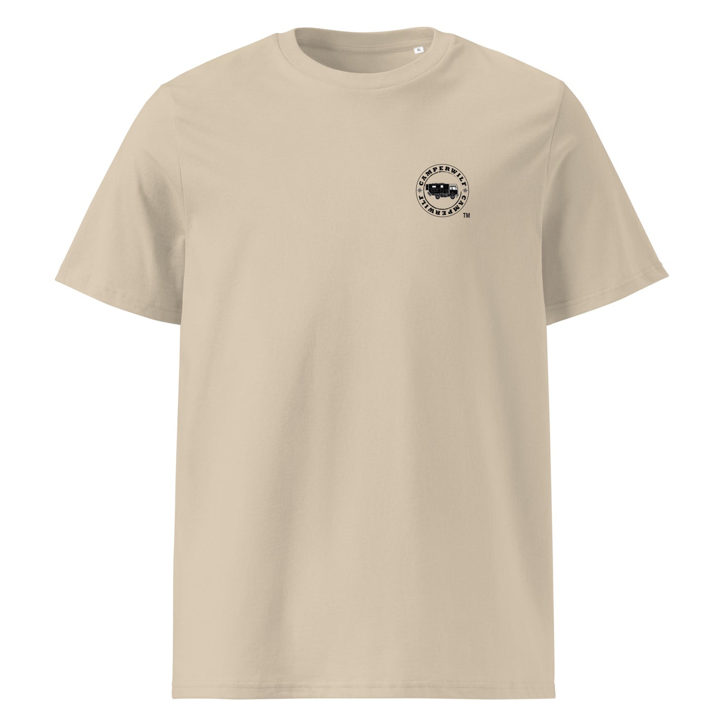 Camiseta Beige hombre algodón orgánico Espejo