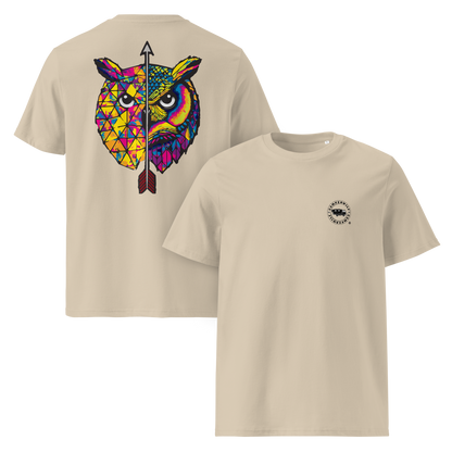 Camiseta Búho Camperwilf® – Mujer, Arena