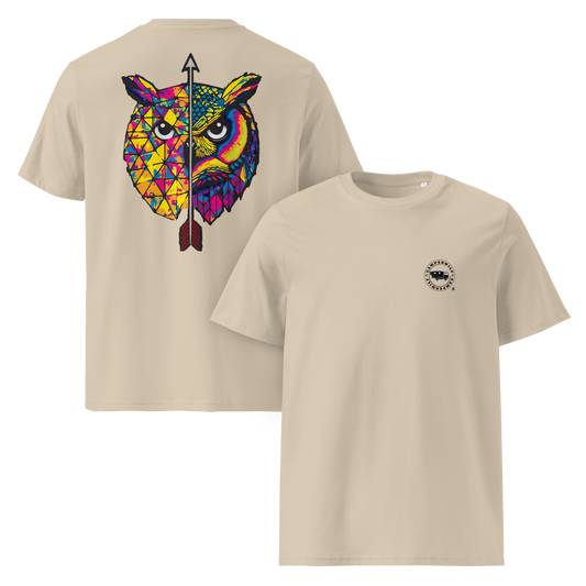 Camiseta Camperwilf® – Búho (Color Arena)