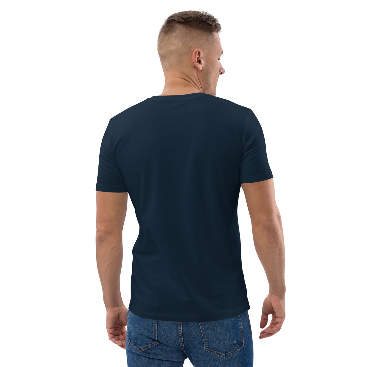 Camiseta Azul hombre algodón orgánico Setita Azul