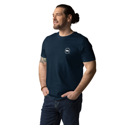 Camiseta Azul hombre algodón orgánico Espejo