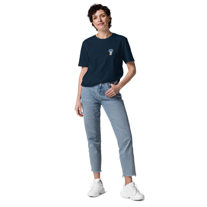 Camiseta Azul mujer algodón orgánico Setita Azul